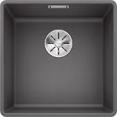BLANCO SUBLINE 400-F, SILGRANIT PuraDur, felsgrau, ohne Ablauffernbedienung