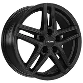 Ronal 17 Zoll Alufelge R65 17"x6,5" 5x100 PCD ET37 68,0mm Felge Matt Schwarz Frontpoliert
