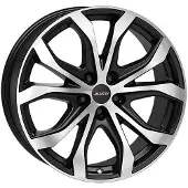 Alutec 18 Zoll Alufelge W10X 18"x8" 5x114.3 PCD ET40 70.10mm Felge Matt Schwarz Frontpoliert