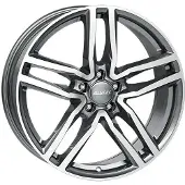 Alutec 18 Zoll Alufelge Ikenu 18"x8" 5x114.3 PCD ET38 70.10mm Felge Graphit Frontpoliert