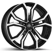 Dezent ALUFELGE TV dark 7.5x18 5x108 ET 49 BLACK/POLISHED