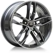 AVUS AF16 anthracite polished 8.0Jx18 5x112 ET45