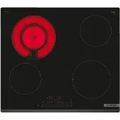 Bosch PKF631FP3E, Schwarz, Integriert, 60 cm, Keramik, Glaskeramik, 4 Zone(n)