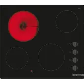 Bosch Serie 2 PKE611CA3E, Schwarz, Integriert, 60 cm, Keramik, Glaskeramik, 4 Zone(n)
