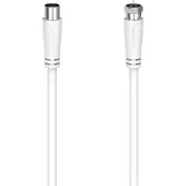 Hama SAT-Anschlusskabel, F-Stecker - Koax-Kupplung, 1,5 m, 90 dB