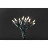 Konstsmide - LED Minilichterkette, 20 warm weiße Dioden, 230V, Innen, grünes Kabel ; 6301-100
