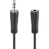 Hama Audio-Verlängerungskabel, 3,5-mm-Klinken-Stecker - Kupplung, Stereo, 1,5 m