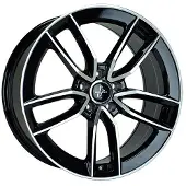 KESKIN KT21 ELEGANT black front polished 8.0Jx18 5x112 ET45