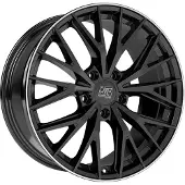 MSW Alufelge 44 9X20 5X110 Et 29 Gloss Black+Diamond Lip