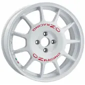 OZ RACING ALUFELGE LEGGENDA 7x17 4x100 ET 30 RACE WHITE RED LETTERING