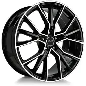 BIRTH AF18 black polished 8.0Jx18 5x112 ET48