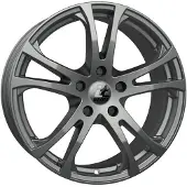 ITWHEELS Alufelge 17 zoll Michelle 5x114,3 7,5J ET45, Farbe Titan