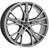 Gmp 21 Zoll Alufelge gunner 21"x10.5" 5x112 PCD ET25 66.5mm Felge Antraciet