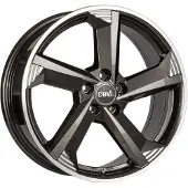 DBV 18 Zoll Alufelge TORINO III 8,0x18 5/108 ET45 anthrazit glänzend, front poliert Felge
