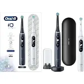 Braun Elektrische Zahnbürste Oral-B iO7 DuoPack Schwarz + Weiß