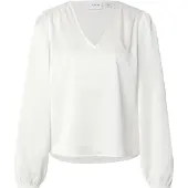 Vila Ellette Smock Satin Top Langarmbluse