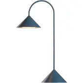 Frandsen Grasp LED-Akku-Tischleuchte H47 Petrol - , Grasp, dimmbar, Blau, für Balkon, Metall, Design