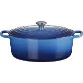 Le Creuset Bräter Signature oval 31 cm Azure