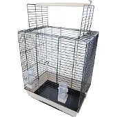 Gebr. De Boon Interzoo Vogelkäfig Big Macaw schwarz/beige Interzoo (zwart)