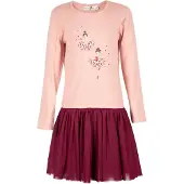 Happy girls Sommerkleid "dress", Mädchen, Gr. 128, EURO-Größen, rosa (dusty rose), Stoff, 100% Baumwolle, normal, Kleider Sommerkleid