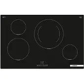 Bosch Serie 4 PIE811BB5E, Schwarz, Arbeitsplatte, 80 cm, Zonen-Induktionskochfeld, Glaskeramik, 4 Zone(n)