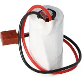 AccuCell CR17335SE-R Lithium Batterie mit Kabel und Stecker, Fanuc A98L-0031-0006