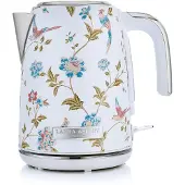 VQ Laura Ashley Wasserkocher 1,7 l – 2200 W – Edelstahl – Kabellos – Elveden Weiß