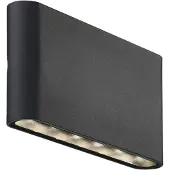 Nordlux LED Aussenwandleuchte Kinver, schwarz, Metall, Modern, LED Wandleuchte außen