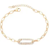 Faina Women Chain Link Bracelet in Rose Gold | Gr.: onesize
