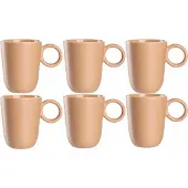 Leonardo Tasse Roma Apricot 400 ml (Set von 6)