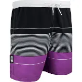 Guggen Mountain Herren Badehose mit Muster Streifen Lila