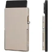 Valenta Card Wallet Aluminium MagSafe Stand natural titanium