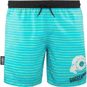 Guggen Mountain Herren Badehose mit Muster Streifen Gelb