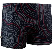 Guggen Mountain Herren Badehose eng anliegend gestreift Boxerbadehose