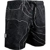 Guggen Mountain Herren Badehose Streifen lässige Boardshorts Linien Muster