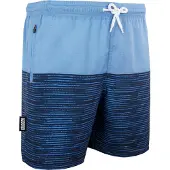 Guggen Mountain Herren Badehose mit Muster Streifen Grün Schwarz