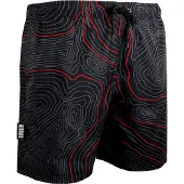 Guggen Mountain Herren Badehose Streifen lässige Boardshorts Linien Muster