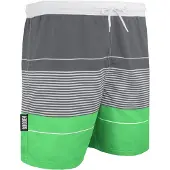 Guggen Mountain Herren Badehose mit Muster Streifen Grün