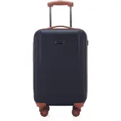 Hauptstadtkoffer Wannsee - Handgepäck Trolley Kabinenkoffer Hartschalen-Koffer Bordtrolley Flugzeug Hardcase Caryy-On 38L,Dunkelblau