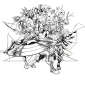 Komar Vliestapete "Digitaldruck Vlies - Avengers Black and White - Größe 300 x 280 cm" bedruckt glatt Kinderzimmer