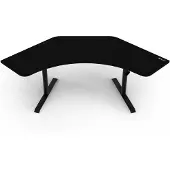 AROZZI Arena Angelo Gaming-Schreibtisch - 225 x 71 x 71-81 cm - Reines Schwarz