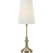 Markslöjd Tischlampe Noble, messing / gold, für Wohn- / Esszimmer, Textil / Stoff / Seide, Tischlampe