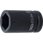 Bgs Kraft-Steckschlüssel-Einsatz Sechskant, tief Antrieb Innenvierkant 25 mm (1") SW 34 mm