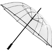 Falconetti Regenschirm - Transparent - Manuelle Öffnung - Winddicht - 110 cm