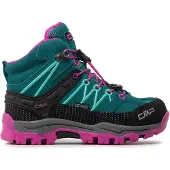 CMP Rigel Mid Waterproof Leder Kinder Trekking Schuhe mit Clima Protect grün EU 33