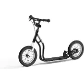Yedoo Scooter One für Kinder ab 100 cm, mit Luftreifen 12/12 und Ständer Schwarz