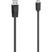 Hama 00200633, 3 m, USB C, USB A, USB 2.0, 0,48 Gbit/s, Schwarz
