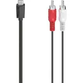 Hama 00200730, RCA, Männlich, USB, Männlich, 1,5 m, Schwarz
