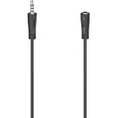 Hama Audio-Verlängerungskabel, 3,5-mm-Klinken-Stecker - Kupplung, Stereo, 3,0 m