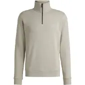 BOSS Sweatshirt aus Baumwoll-Terry mit Troyerkragen Grösse XXXL